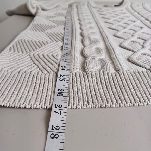 Chaps Mixed Knit Cotton Sweater - Picture 14 of 15